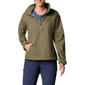 Columbia Women Switchback III Packable Lightweight Rain Jacket Size US L Green